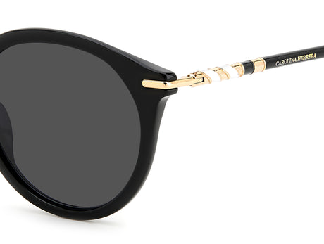 Carolina Herrera HER 0092/S Black/ Grey Lens