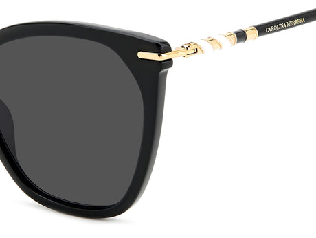Carolina Herrera HER 0091/S Black/ Grey Lens