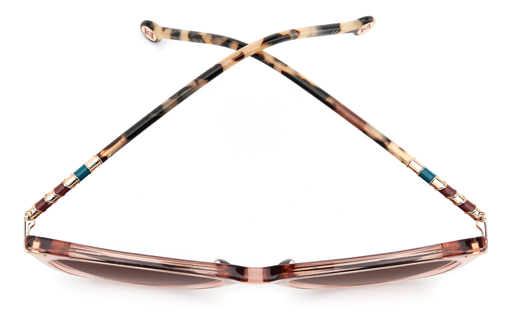 Carolina Herrera HER 0091/S Peach Havana/ Brown Shaded Lens 56 / Plastic / Acetate