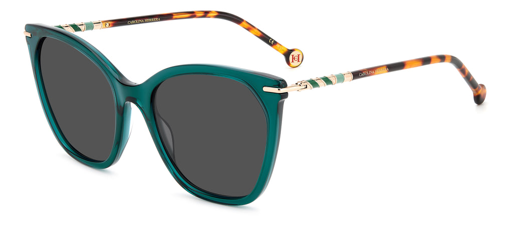 Carolina Herrera HER 0091/S Green Havana/ Grey Lens 56 / Plastic / Acetate