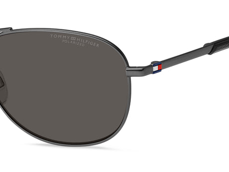Tommy Hilfiger TH 2023/S Matte Dark Ruthenium/ Grey Polarized