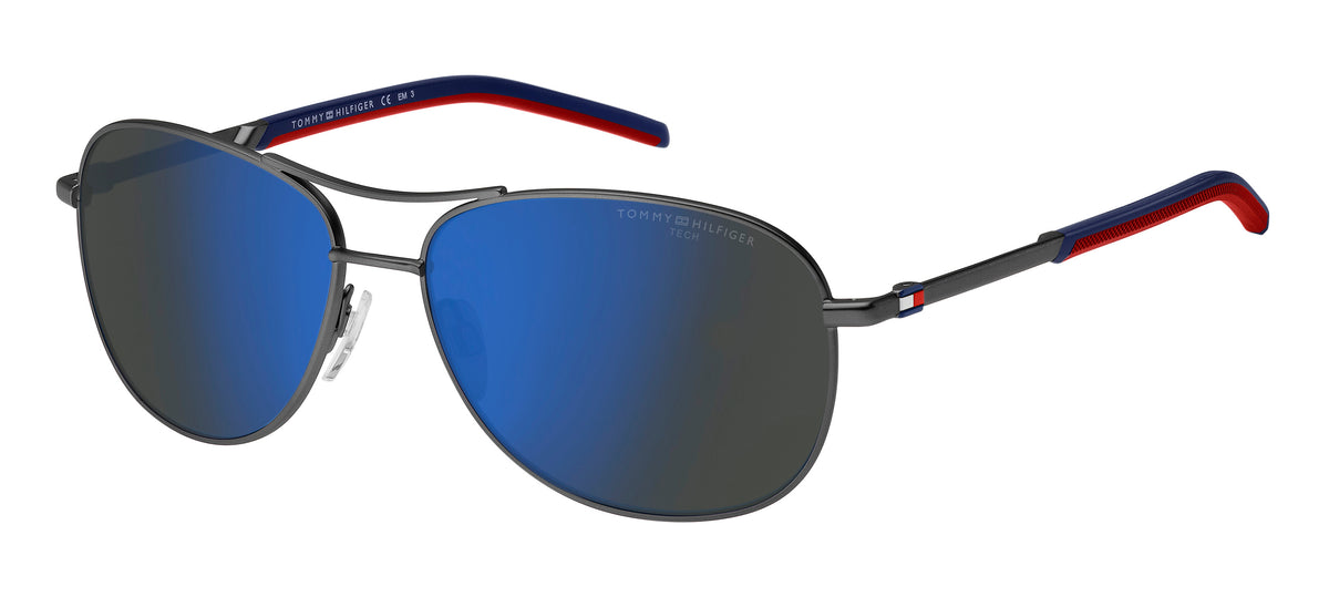 Tommy Hilfiger TH 2023/S Matte Dark Ruthenium/ Blue Multilayer High Contrast