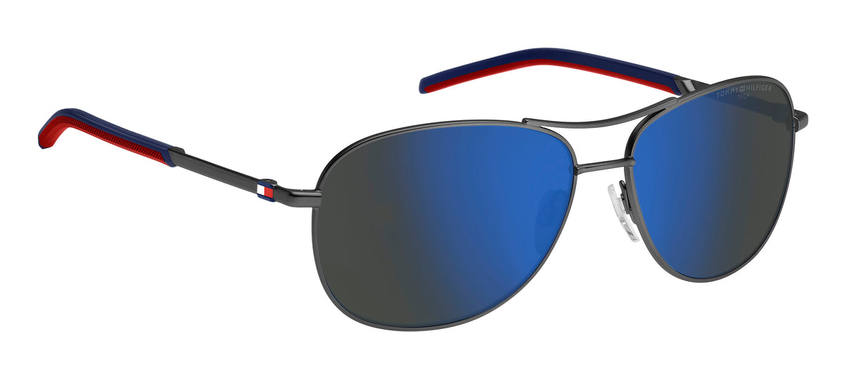 Tommy Hilfiger TH 2023/S Matte Dark Ruthenium/ Blue Multilayer High Contrast