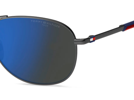 Tommy Hilfiger TH 2023/S Matte Dark Ruthenium/ Blue Multilayer High Contrast