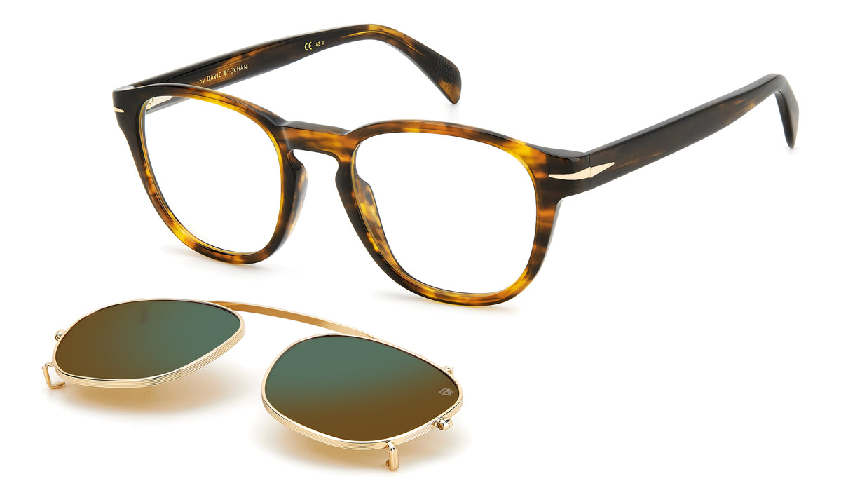 David Beckham DB 1117/CS Red Havana/ Green Lens