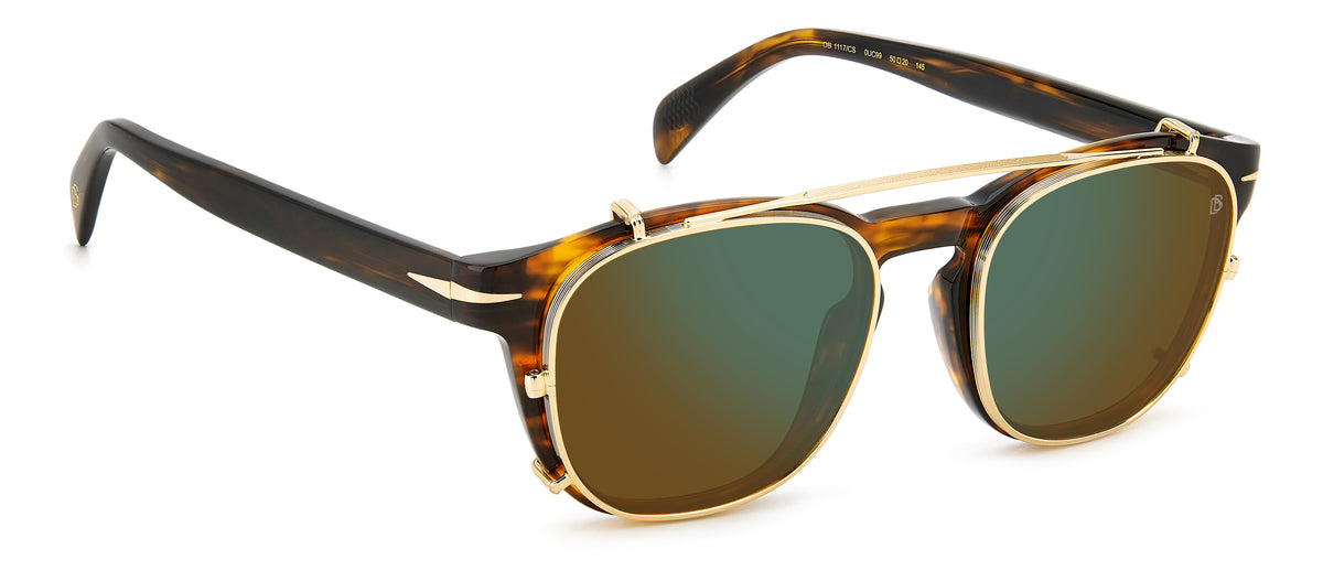 David Beckham DB 1117/CS Red Havana/ Green Lens