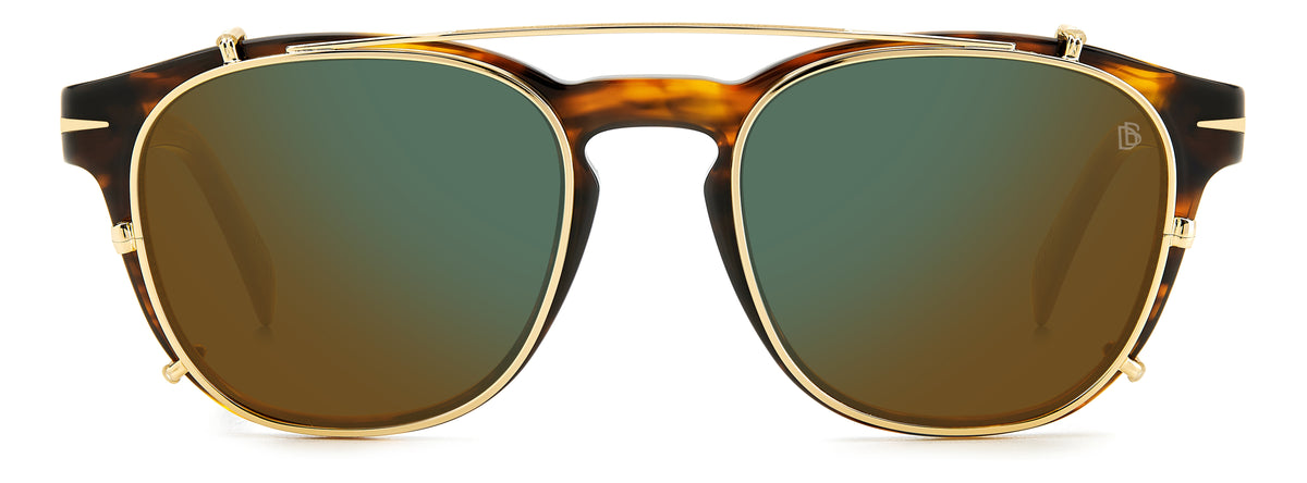 David Beckham DB 1117/CS Red Havana/ Green Lens