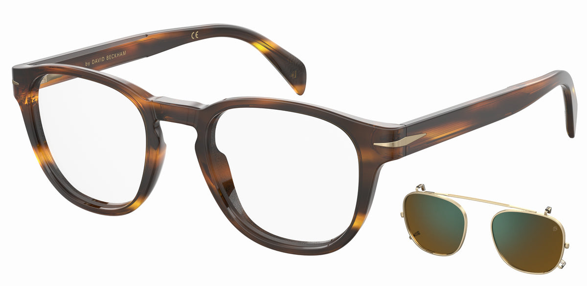 David Beckham DB 1117/CS Red Havana/ Green Lens