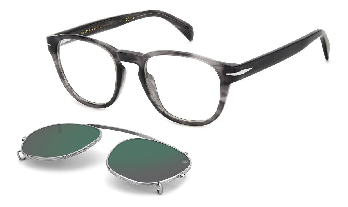 David Beckham DB 1117/CS Grey Horn/ Green Lens