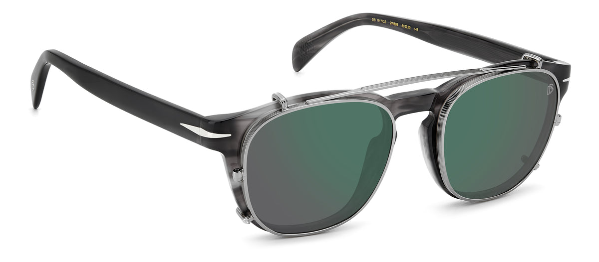 David Beckham DB 1117/CS Grey Horn/ Green Lens