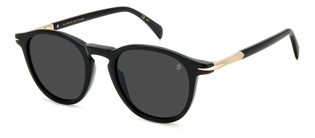 David Beckham DB 1114/S Black Gold/ Grey Lens