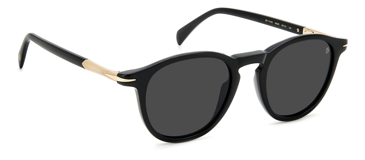 David Beckham DB 1114/S Black Gold/ Grey Lens