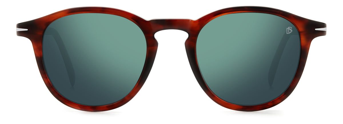 David Beckham DB 1114/S Brown Horn/ Green Lens