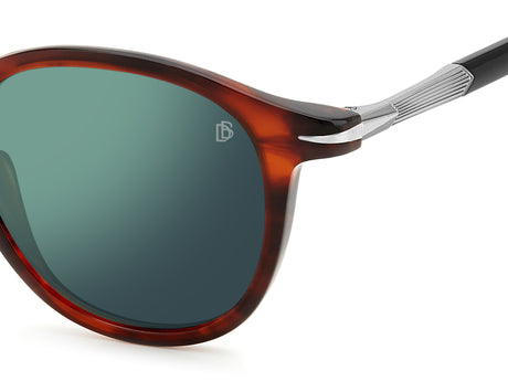 David Beckham DB 1114/S Brown Horn/ Green Lens