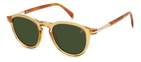 David Beckham DB 1114/S Yellow Havana Brown/ Green Lens