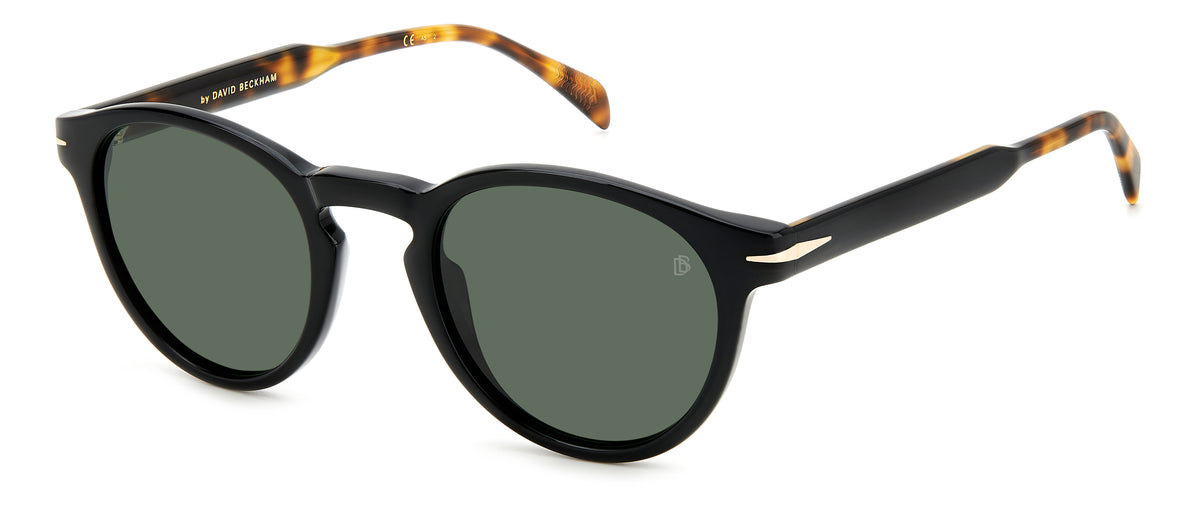 David Beckham DB 1111/S Black Havana/ Green Lens