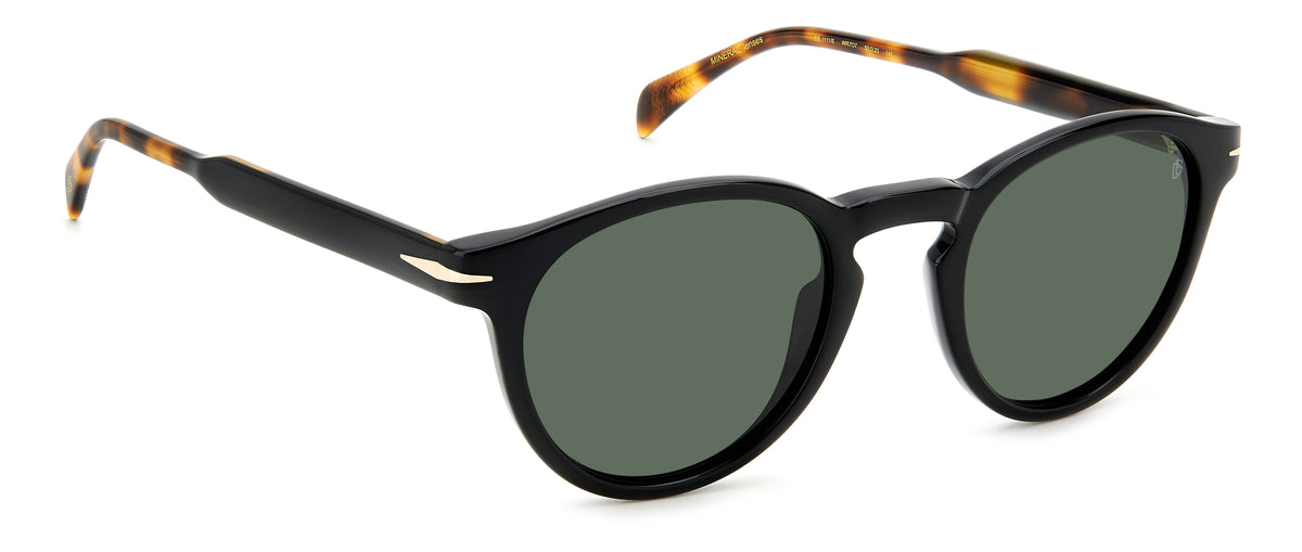 David Beckham DB 1111/S Black Havana/ Green Lens