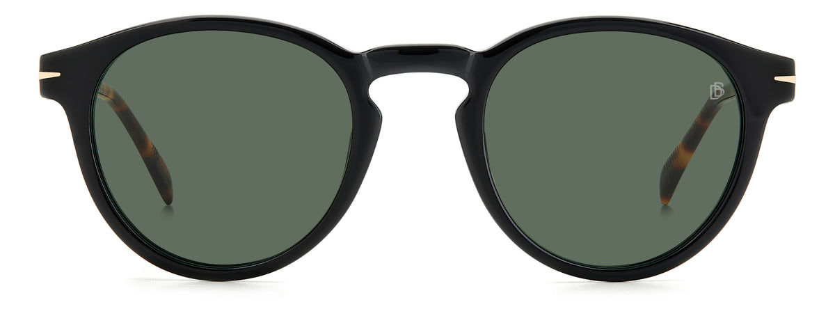 David Beckham DB 1111/S Black Havana/ Green Lens