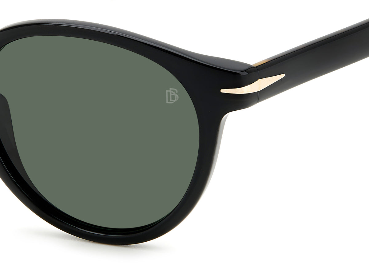 David Beckham DB 1111/S Black Havana/ Green Lens
