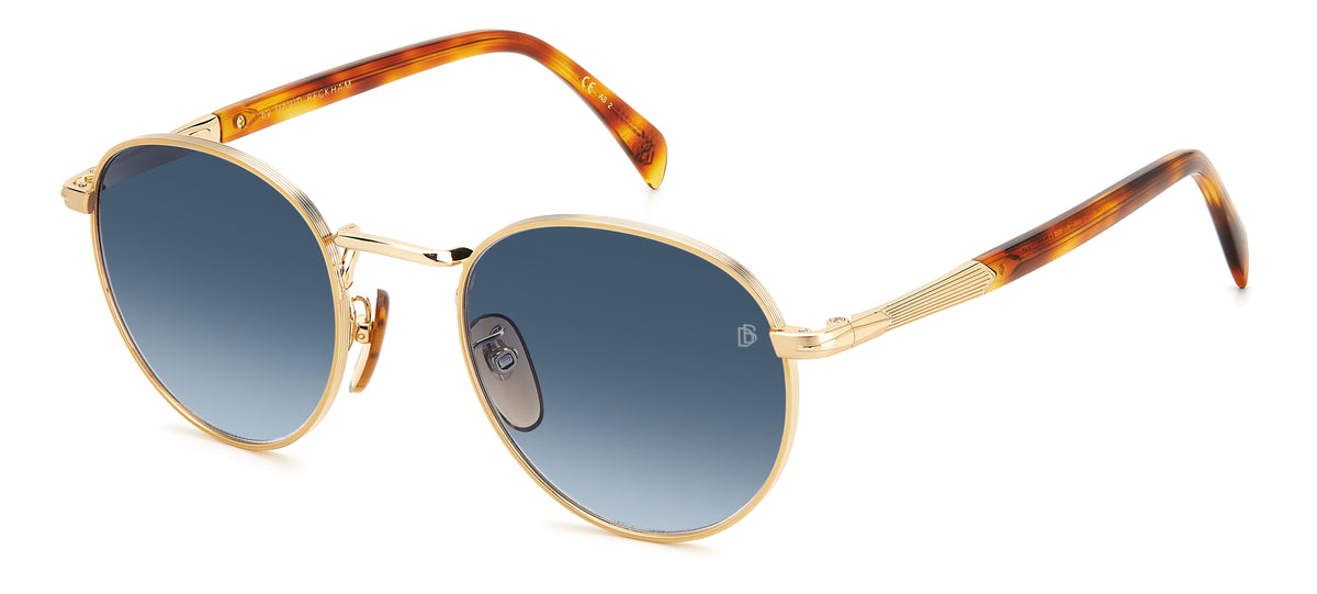 David Beckham DB 1116/S Gold Havana/ Blue Lens