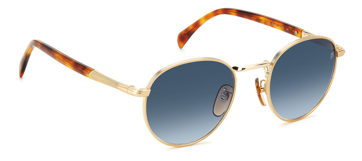 David Beckham DB 1116/S Gold Havana/ Blue Lens