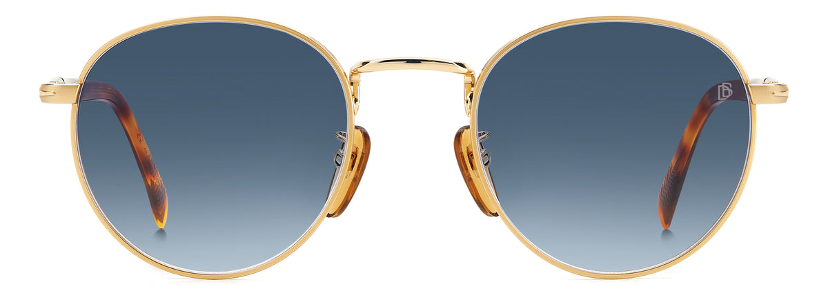 David Beckham DB 1116/S Gold Havana/ Blue Lens