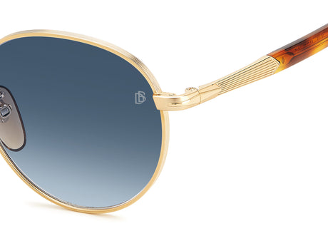 David Beckham DB 1116/S Gold Havana/ Blue Lens
