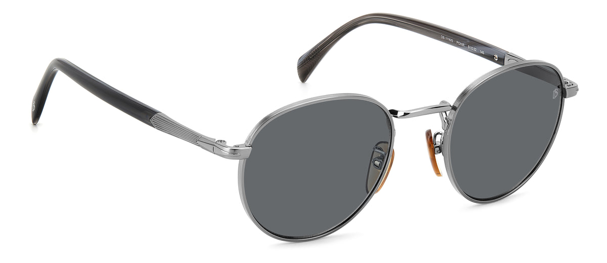 David Beckham DB 1116/S Ruthenium Grey Horn/ Grey Lens