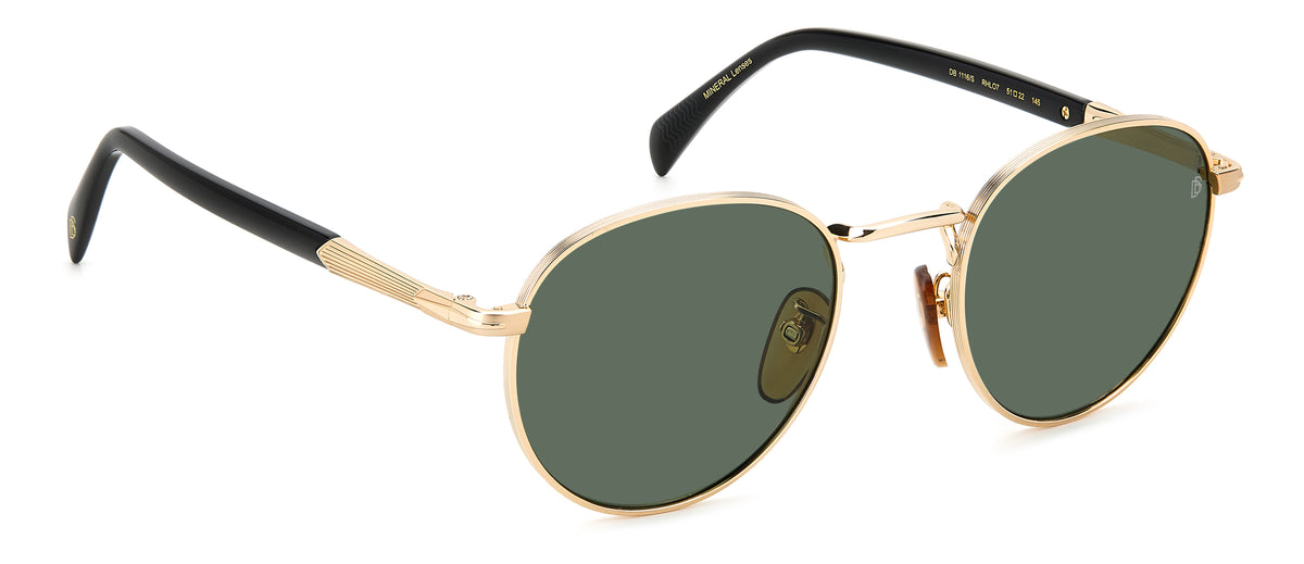 David Beckham DB 1116/S Gold Black_/ Green Lens