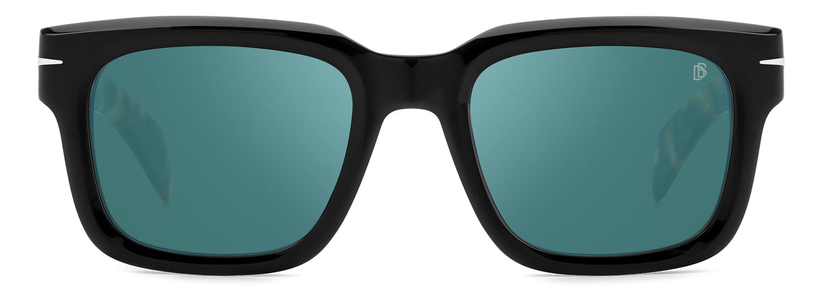 David Beckham DB 7100/S Black Havana/ Green Lens