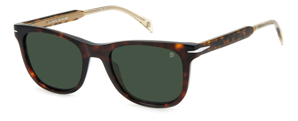 David Beckham DB 1113/S Havana/ Green Lens