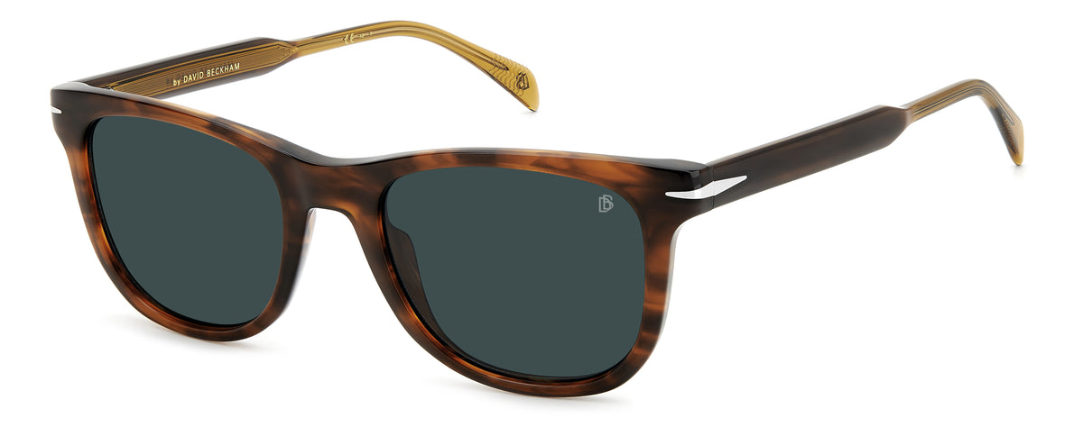 David Beckham DB 1113/S Brown Horn/ Blue Lens
