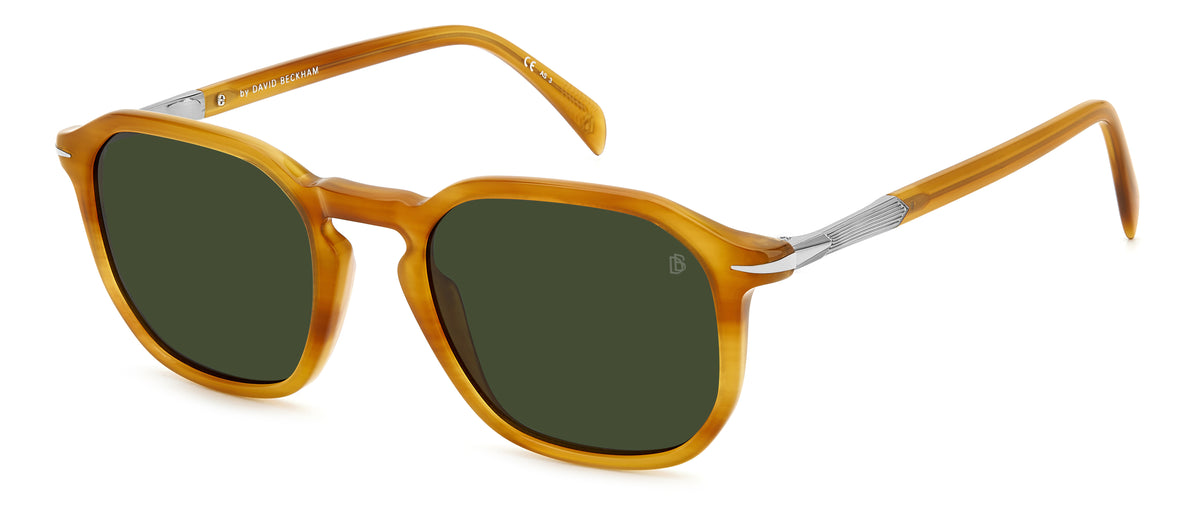 David Beckham DB 1115/S Striped Yellow/ Green Lens