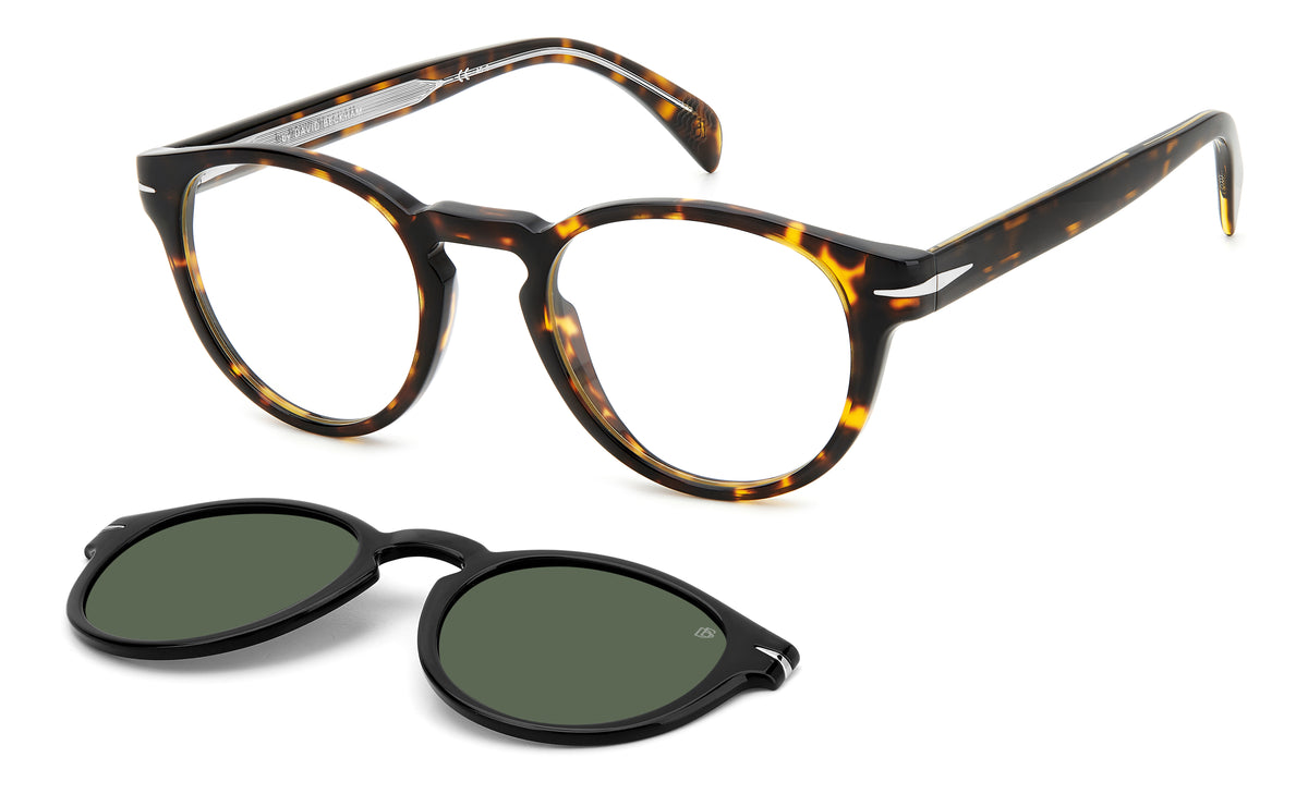 David Beckham DB 7104/CS Havana/ Green Lens Polarised