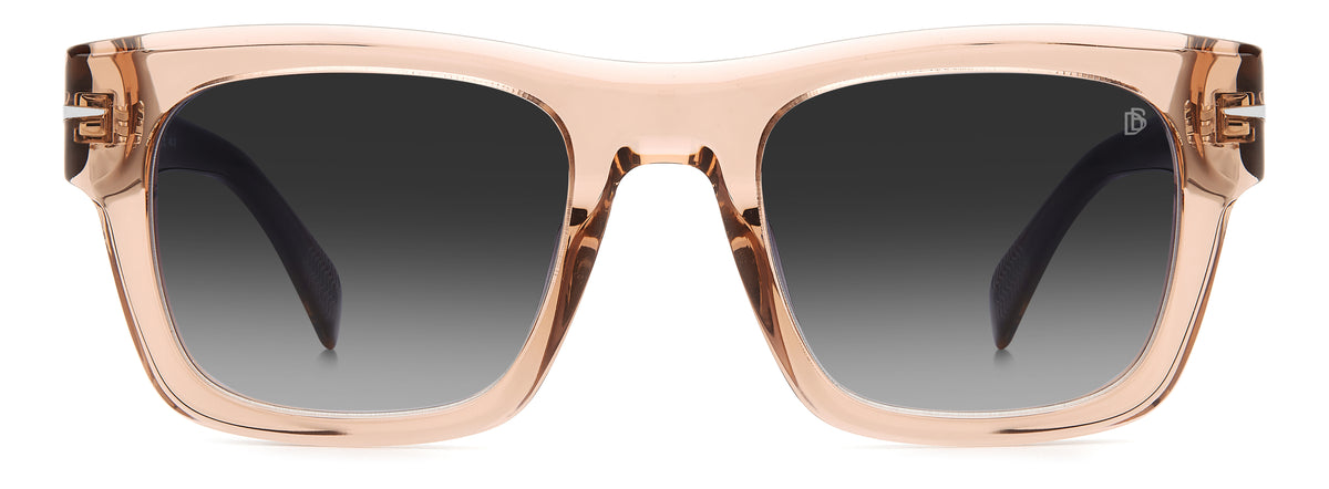 David Beckham DB 7099/S Pink Striped Brown/ Grey Lens