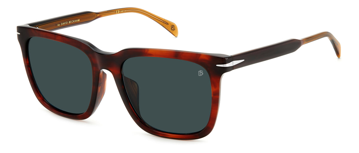 David Beckham DB 1120/F/S Brown Horn/ Blue Lens