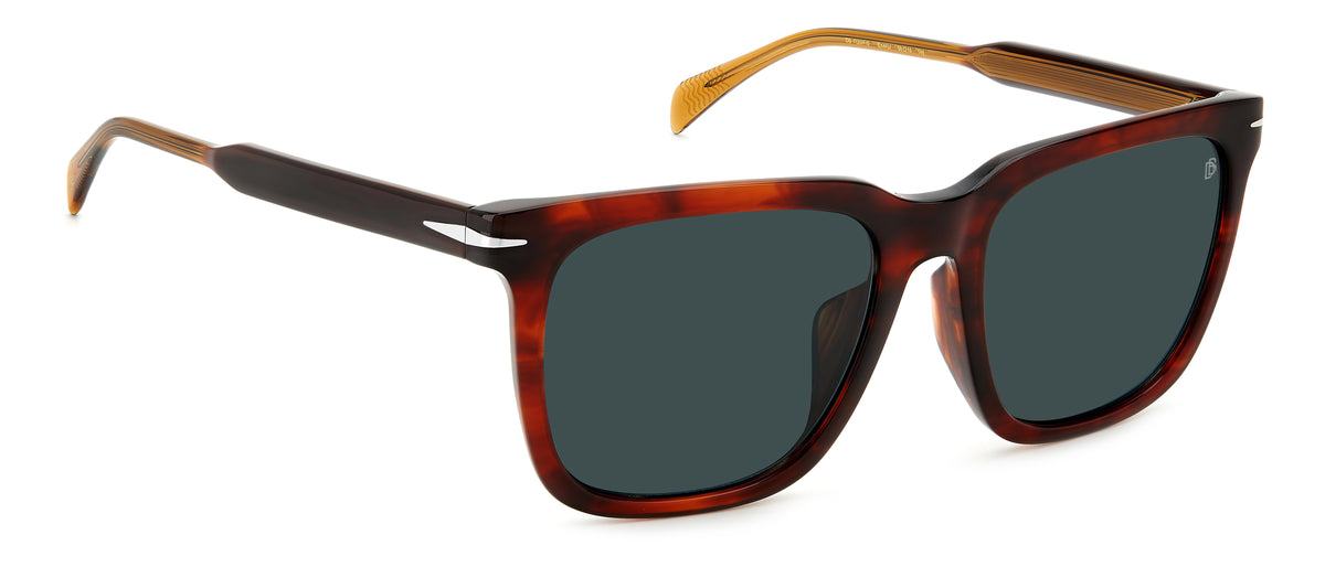 David Beckham DB 1120/F/S Brown Horn/ Blue Lens