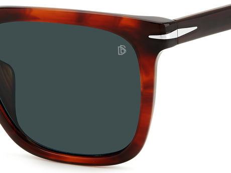 David Beckham DB 1120/F/S Brown Horn/ Blue Lens