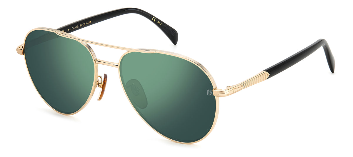 David Beckham DB 1118/G/S Gold Black_/ Green Lens