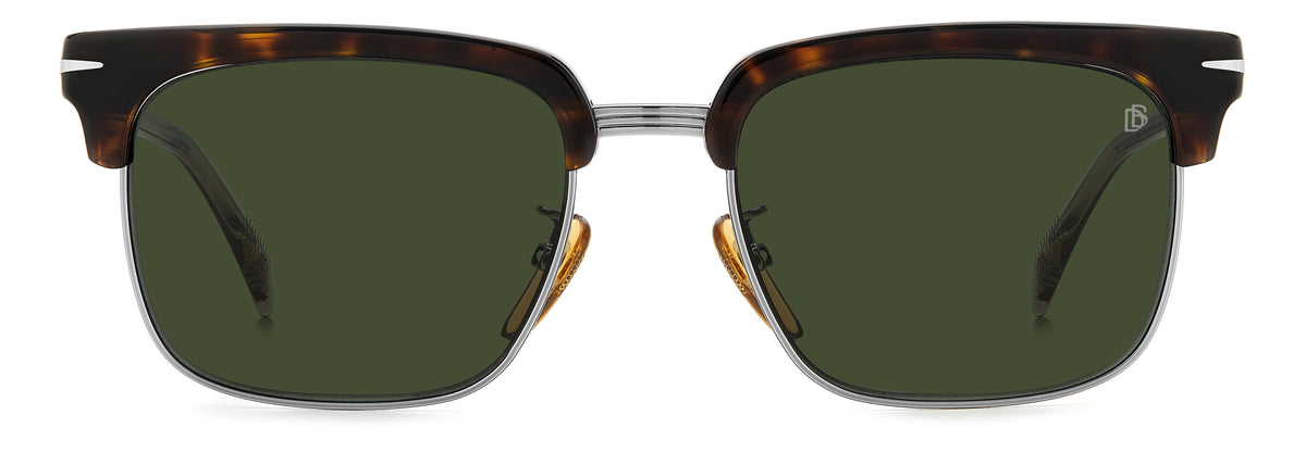 David Beckham DB 1119/G/S Havana Ruthenium/ Green Lens