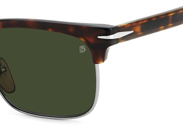 David Beckham DB 1119/G/S Havana Ruthenium/ Green Lens