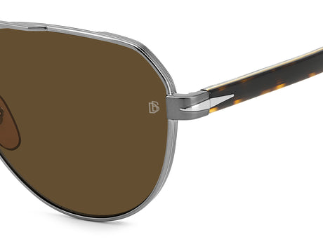 David Beckham DB 1121/G/S Dark Ruthenium Havana/ Brown Lens