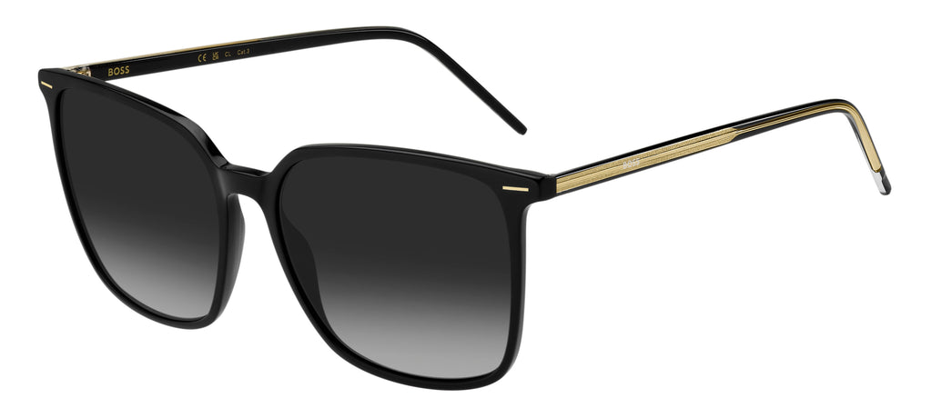 BOSS 1523/S Black/ Dark Grey Shaded