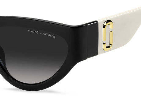 Marc Jacobs MARC 645/S-57-80S BLCK WHTE 9O DARK GREY SF
