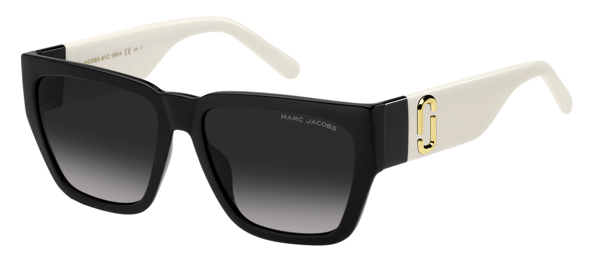 Marc Jacobs MARC 646/S-57-80S BLCK WHTE 9O DARK GREY SF