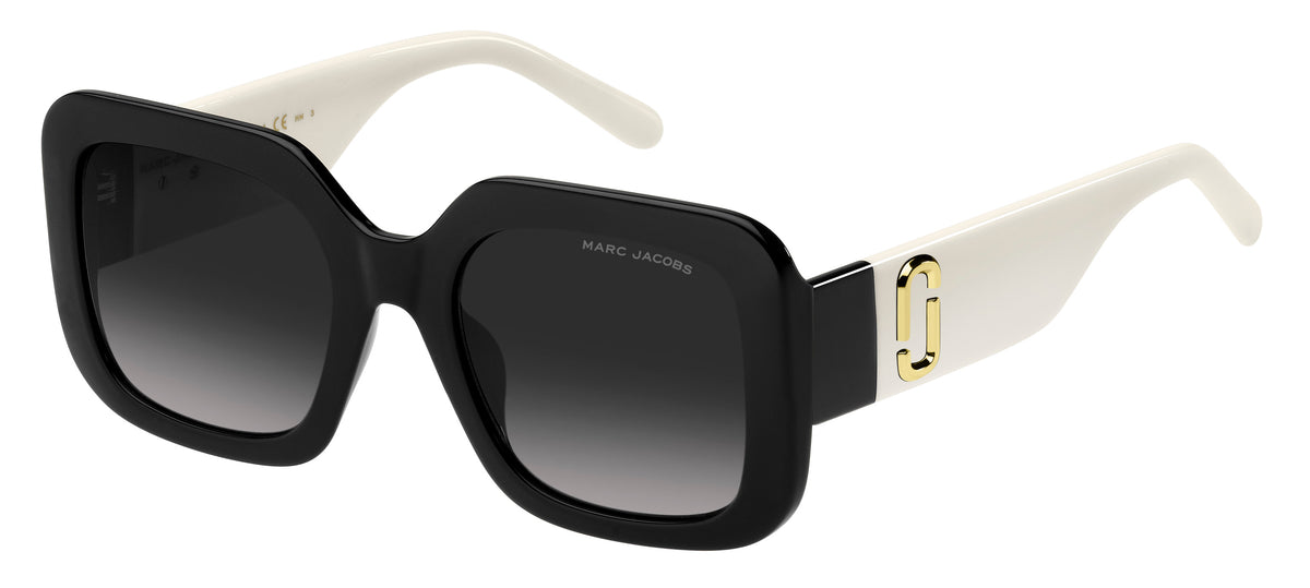 Marc Jacobs MARC 647/S-53-80S BLCK WHTE 9O DARK GREY SF
