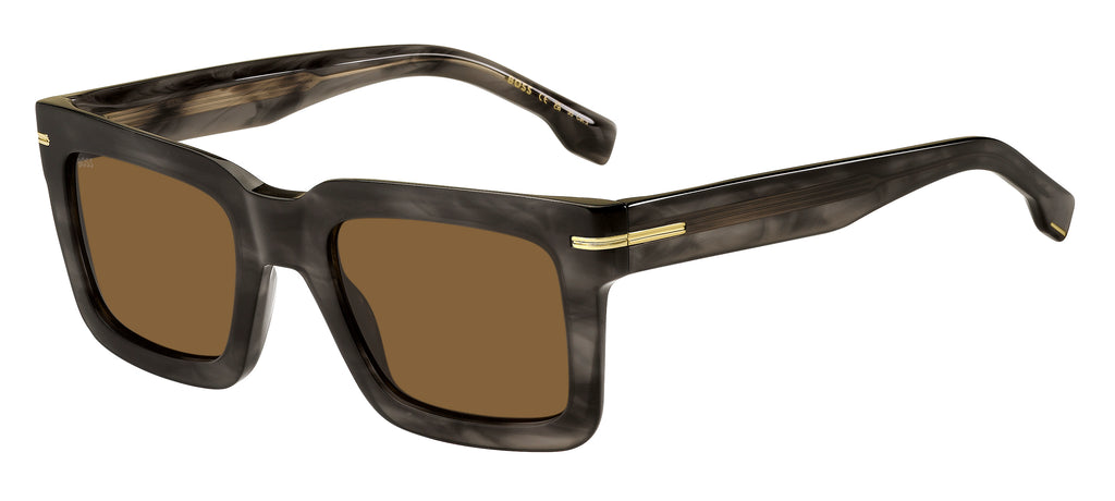 BOSS 1501/S Grey Horn/ Brown
