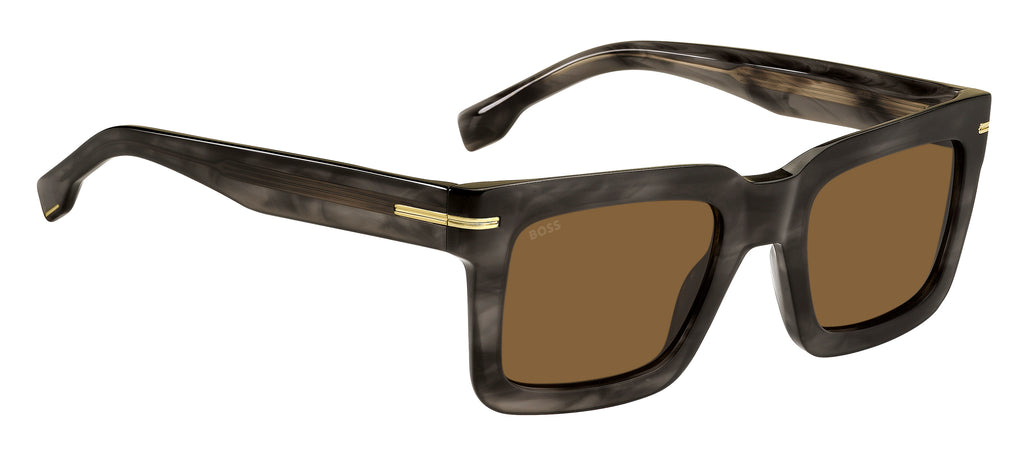 BOSS 1501/S Grey Horn/ Brown