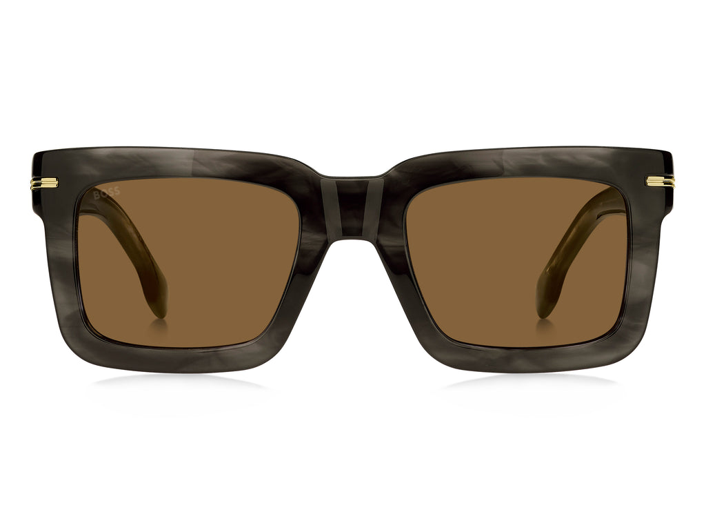 BOSS 1501/S Grey Horn/ Brown