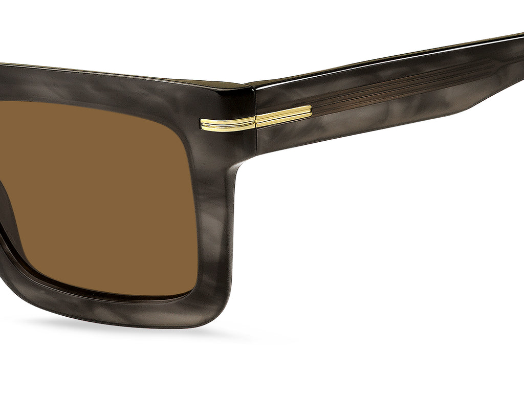 BOSS 1501/S Grey Horn/ Brown